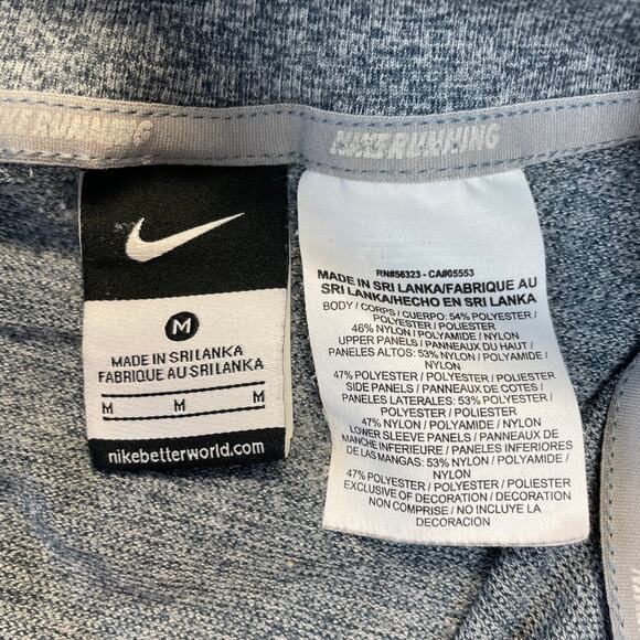 Nike Women's Dri-Fit Quarter Zip Pullover Blue Running Top Size Medium - Picture 5 of 11